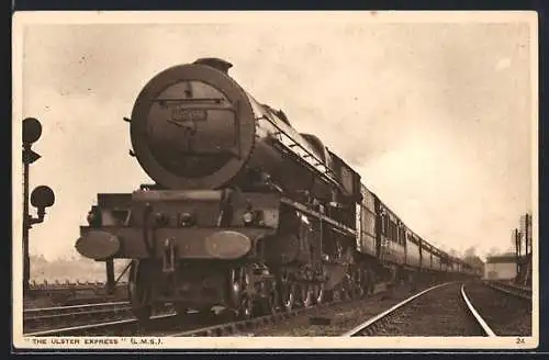 AK The Ulster Express No. 6209, englische Eisenbahn