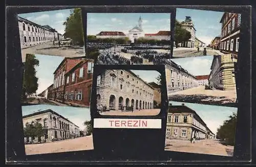 AK Theresienstadt / Terezin, Paradeplatz, Zeughaus, Pragerstrasse