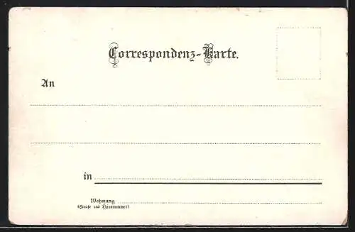 Lithographie Schreckenstein, Uferpartie mit Blick zur Burg bei Nacht