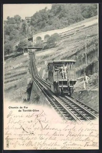 AK Bergbahn zwischen Territe und Glion