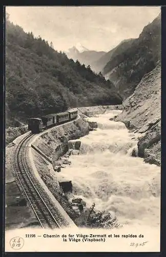 AK Zermatt, Chemin de fer et les rapides de la Viege