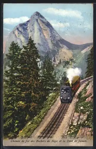 AK Chemin de fer des Rochers de Naye et la Dent de Jaman, Bergbahn