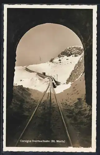 AK Corviglia-Drahtseilbahn (St. Moritz), Bergbahn