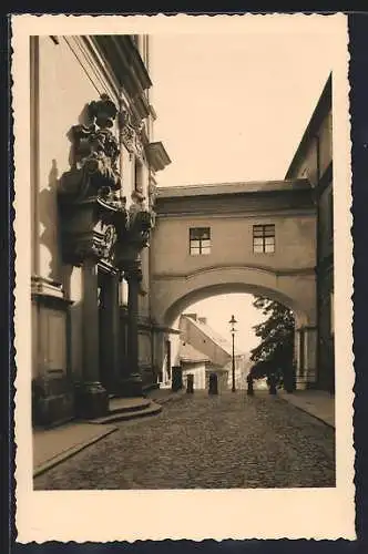 AK Leitmeritz / Litomerice, Strassenpartie