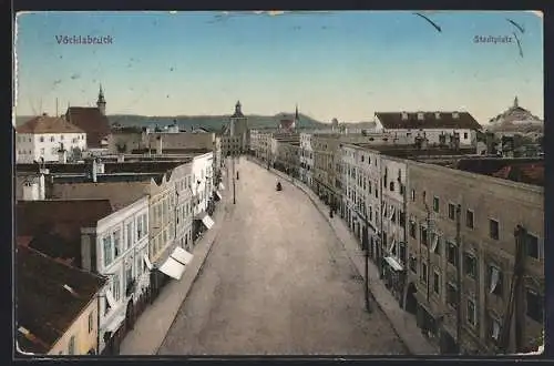 AK Vöcklabruck, Blick auf den Stadtplatz