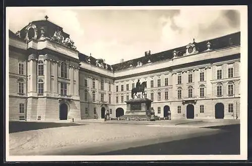 AK Wien, Josefsplatz mit National-Bibliothek