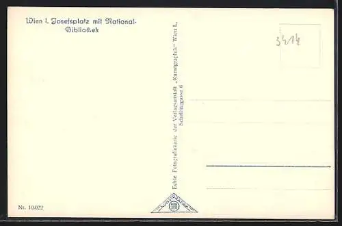 AK Wien, Josefsplatz mit National-Bibliothek