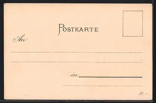 Lithographie Lassnitzhöhe, Heilanstalt, Ortsansicht mit Strasse, Anlagen und Gebirgspanorama