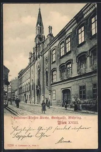 AK Wien-Währing, Ursuliner-Kloster-Kirche, Gentzgasse