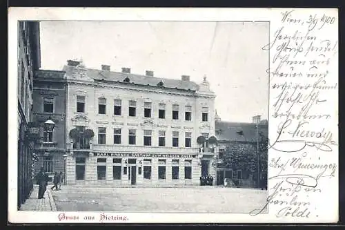 AK Wien, Hietzing, Karl Broschs Gasthof zum weissen Engel