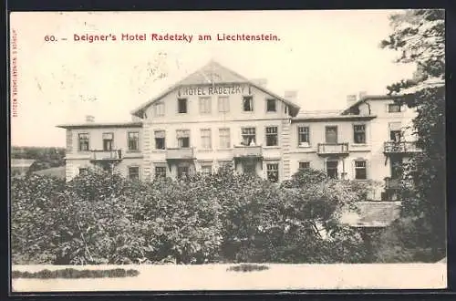 AK Liechtenstein, Deigner`s Hotel Radetzky