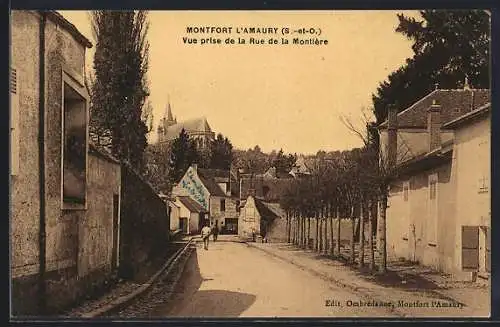 AK Montfort l`Amaury, Vue prise de la Rue de la Montière