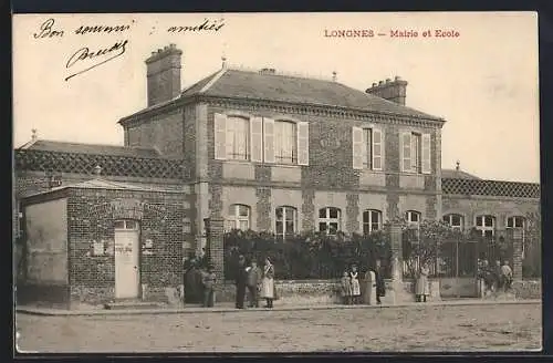 AK Longnes, Mairie et École