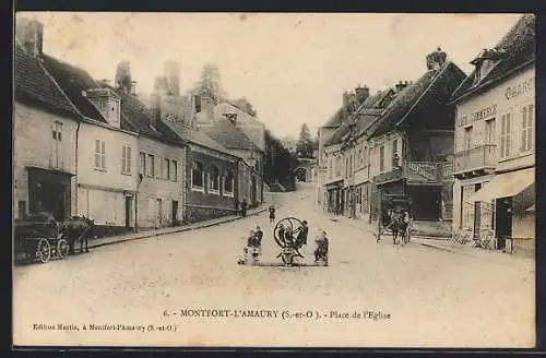 AK Montfort-l`Amaury, Place de l`Église