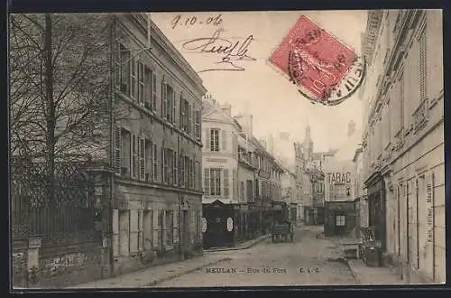 AK Meulan, Rue du Fort avec boutique de tabac