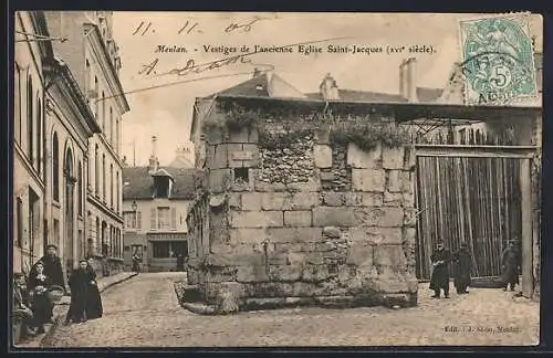 AK Meulan, Vestiges de l`ancienne Église Saint-Jacques, XVIe siècle