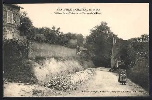 AK Neauphle-le-Château, Entrée de Villiers Saint-Frédéric