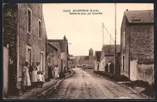 AK Allainville, Entrée du pays par Sainville