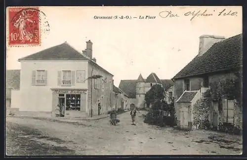 AK Orcemont, La Place avec la Maison Haller