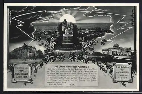 AK Göttingen, 100 Jahre elektrischer Telegraph