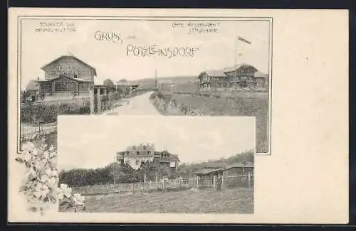 AK Pötzleinsdorf, Heuriger zur Himmel-Mutter und Café Restaurant Stalehner