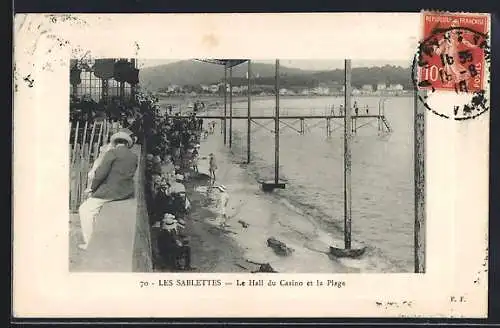 AK Les Sablettes, Le Hall du Casino et la Plage