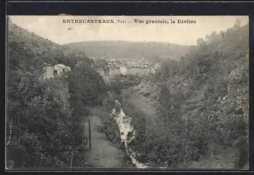 AK Entrecasteaux, Vue gènèrale, la Rivière