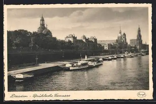 AK Dresden, Brühlsche Terrasse