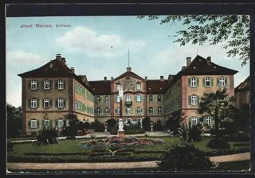 AK Insel Mainau, Partie im Schlosshof