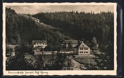 AK Zwiesel /Sächs. Schweiz, Fremdenhof Waldfrieden-Baude