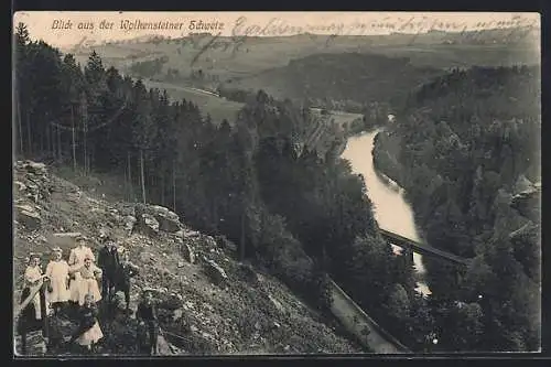 AK Wolkenstein, Blick aus der Wolkensteiner Schweiz