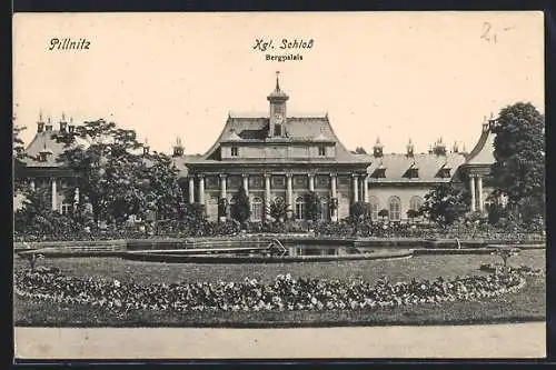 AK Dresden-Pillnitz, Kgl. Schloss-Bergpalais