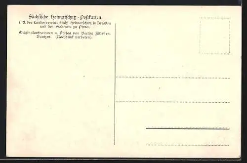 AK Pirna, Pirna v. Copitz aus gesehen