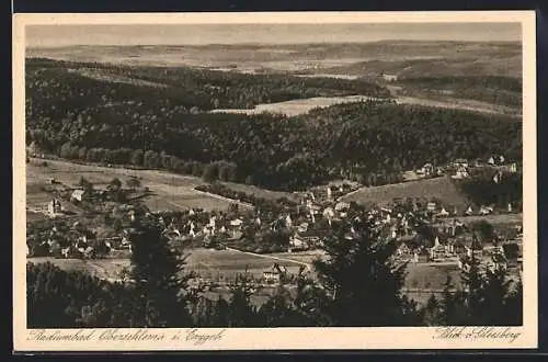 AK Oberschlema i. sächs. Erzgeb., Blick v. Gleesberg