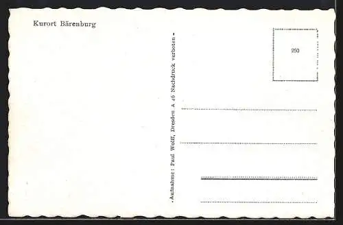 AK Bärenburg, Ortsansicht aus der Ferne