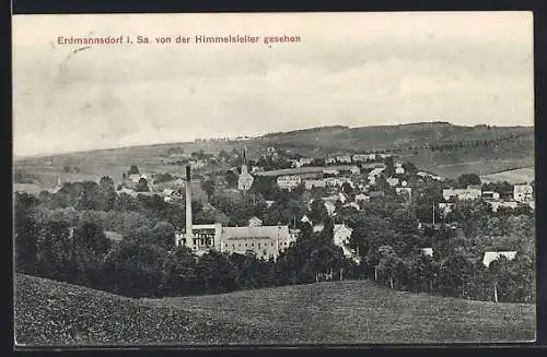 AK Erdmannsdorf i. Sa., Ortsansicht von der Himmelsleiter aus