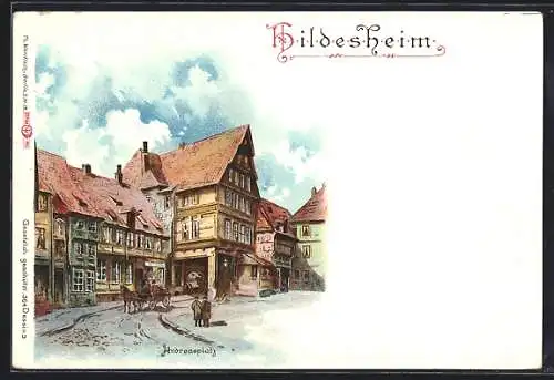 Lithographie Hildesheim, Andreasplatz