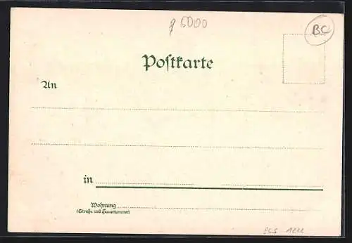 Lithographie Köln-Neustadt, Deutscher Ring, Kaiser-Wilhelm-Ring, Hohenzollern-Ring