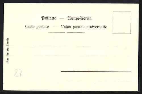 Lithographie Lindau /Bodensee, Rathaus, Hafen