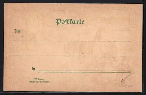 Lithographie Leipzig, Augustusplatz & Neues Theater, Börse, Lutherkirche und Reichsgericht, Justizia