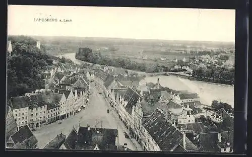 AK Landsberg a. Lech, Totalansicht aus der Vogelschau