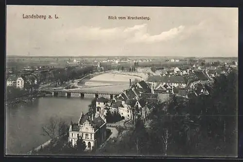 AK Landsberg a. L., Blick vom Krachenberg