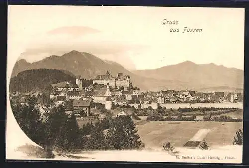 AK Füssen, Ortsansicht