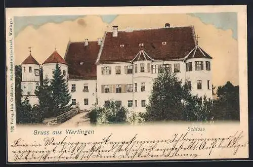 AK Wertingen, Blick zum Schloss