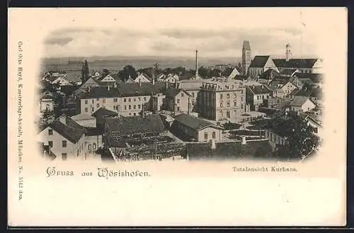AK Wörishofen, Totalansicht mit Kurhaus
