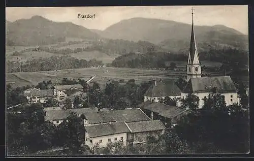 AK Frasdorf, Totalansicht aus der Vogelschau