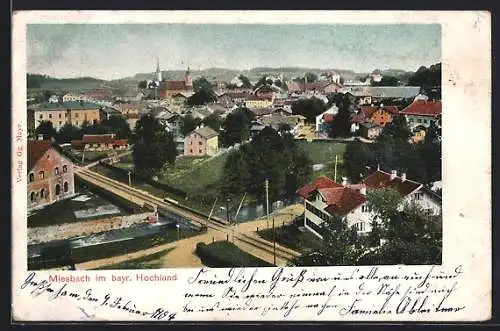 AK Miesbach, Teilansicht der Ortschaft