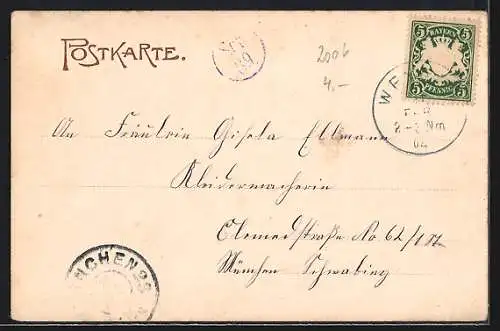 AK Miesbach, Teilansicht der Ortschaft