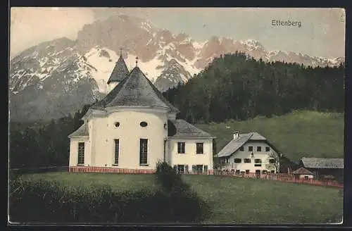 AK Ettenberg, Kirche gegen Untersberg