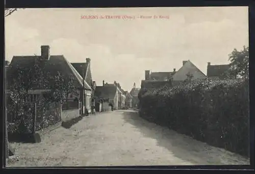 AK Soligny-la-Trappe, Entrée du Bourg